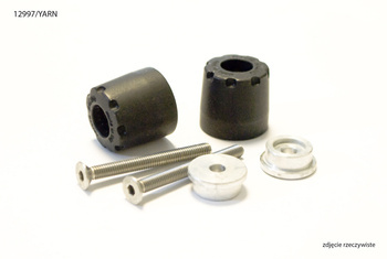 Ariete ciężarki kierownicy yamaha kolor czarny (r1`02-14, r6`06-15, fz1`06-14, fz8`10-14)